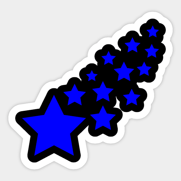 Blue Stars Sticker by Celtic Morrigan